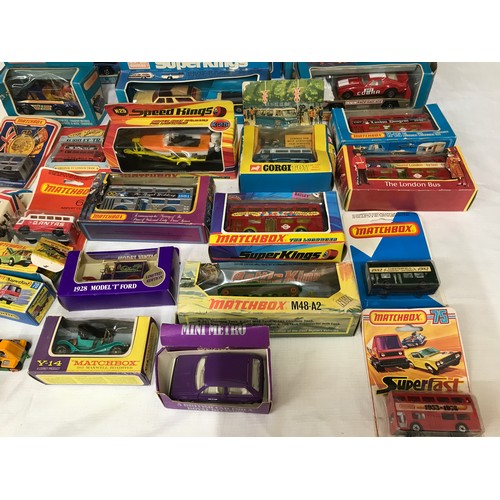 753 - Collection of Matchbox and Corgi diecast vehicles, some boxed to include Superkings, Battle Kings, S... 