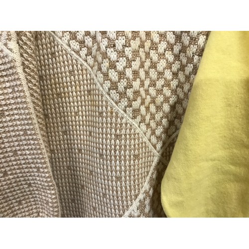 480 - Five Escada 1980's knitted jumpers and cardigans in cream/ yellow/beige tones, some with embroidery ... 