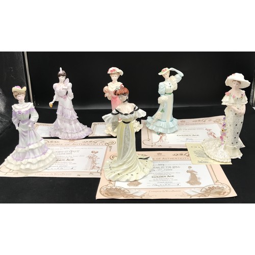 61 - A selection of Coalport figurines to include 'The Lovely Lady Christabel' 375/2500, 'Beatrice at the... 