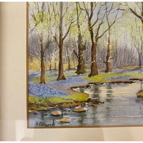 1090 - Paintings to include: a gilt framed original watercolour by David E Johnston 