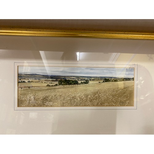 1090 - Paintings to include: a gilt framed original watercolour by David E Johnston 