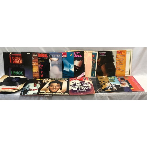 800 - A selection of LP’s to include Elvis Presley, ABBA and Styalistics in 12”, 45rpm and 78rpm format.