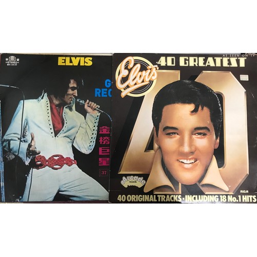 800 - A selection of LP’s to include Elvis Presley, ABBA and Styalistics in 12”, 45rpm and 78rpm format.