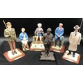 Danbury Mint Gordon C Brown collection of Last Of The Summer Wine figurines. Foggy 26.5 cm h, Nora B... 
