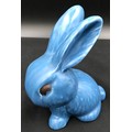 A Slyvac blue rabbit Model 1065. 15.5cm h.