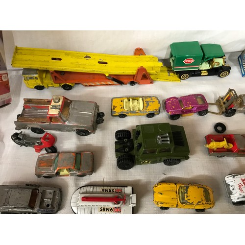 760 - Diecast model car collection, 34 assorted play worn vehicles and a Max Factory action figure’ FIGMA’... 