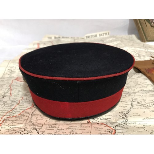 695 - Boer War 1899-1902 Grenadier Guards hat with cap badge belonging to H Pincher, dates 1901, postcard ... 