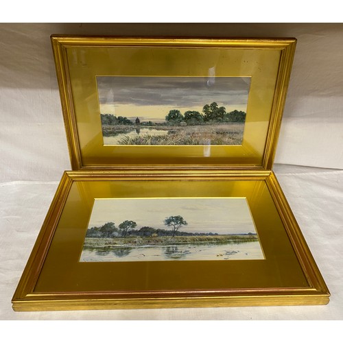 1094 - Robert Winchester Fraser, two watercolours in gilt frames 