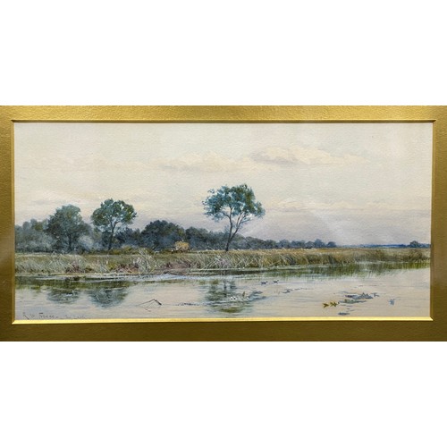 1094 - Robert Winchester Fraser, two watercolours in gilt frames 