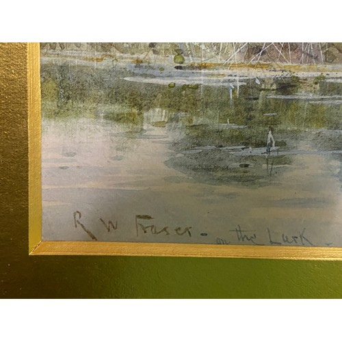 1094 - Robert Winchester Fraser, two watercolours in gilt frames 