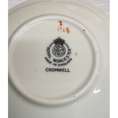 143 - Two coffee services to include Royal Worcester 'Cromwell' pattern and Wedgwood. Each set includes si... 