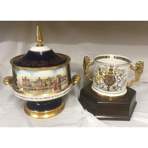 128 - Paragon Limited Edition Loving Cup 36cms high x 28cms wide, commemorating the marriage of  HRH Princ... 