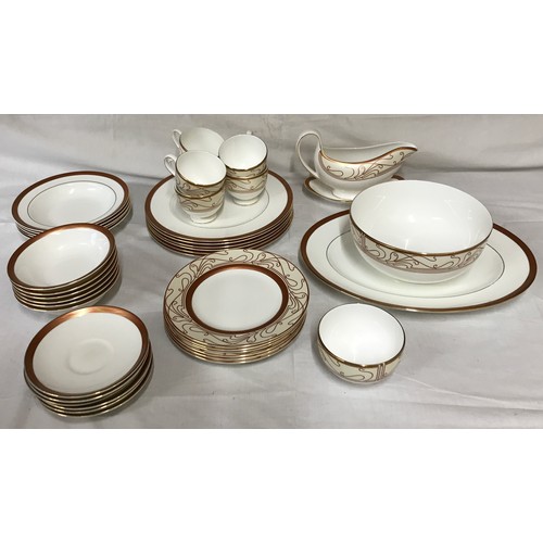 148 - A collection of Wedgwood 'Paris' bone china to include: oval platter 35.5cm w, bowl 20.5cm d, gravy ... 