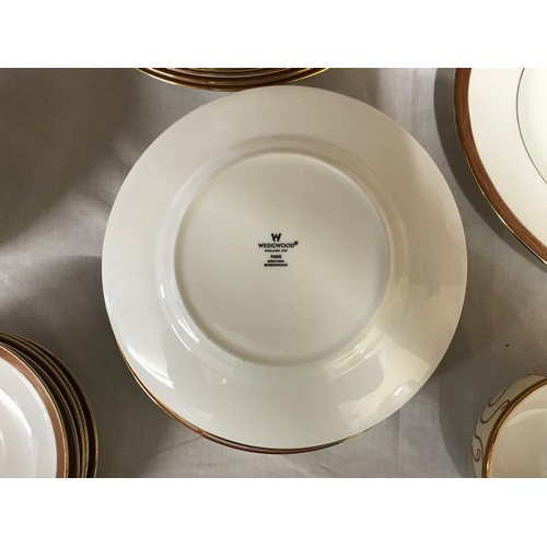 148 - A collection of Wedgwood 'Paris' bone china to include: oval platter 35.5cm w, bowl 20.5cm d, gravy ... 