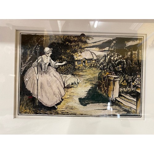 1107 - Two framed and mounted contemporary watercolours of rural landscapes both signed T. Leighton togethe... 