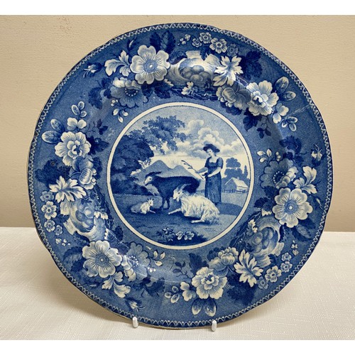 152 - A selection of ceramics to include a19thC blue and white transfer printed plate,a Hornsea planter 13... 