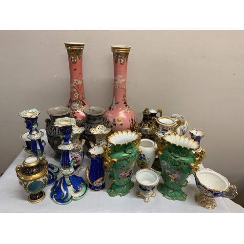 171 - A large quantity of decorative, mainly 19thC Continental ceramics.