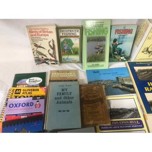 618 - A selection of books of various subjects to include reference: Hull history, Hull trains, trawling f... 