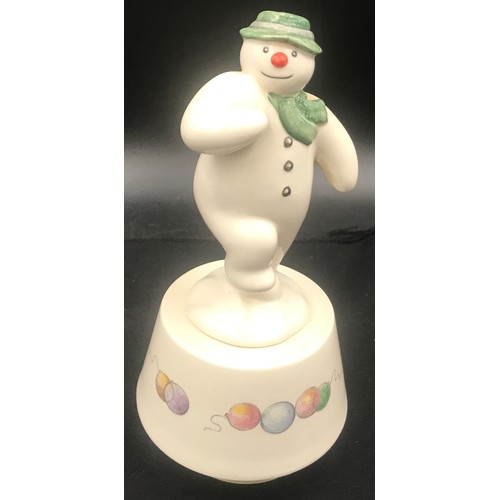 181 - Royal Doulton 'The Snowman' gift collection 'Snowman Magic' D35, 1985 musical ceramic figurine plays... 