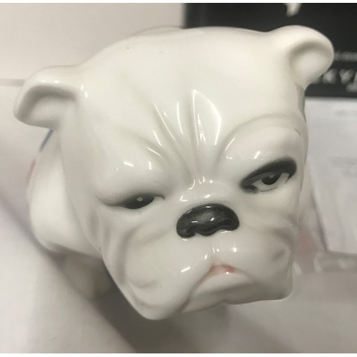 182 - A Royal Doulton 007 Skyfall Bulldog DD007 Jack with box. Figure approx 10cm h. With original box and... 