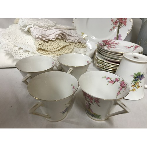 119 - Selection of ceramics to include: Standard china 'Spring Time' cake plate 26cm d, milk jug, six x si... 