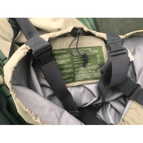 768 - Three pairs of waders, thigh waders size 8, Ron Thompson hip waders size 8 with bag and a pair of Or... 