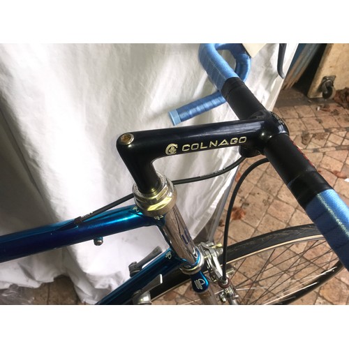 1277 - Paganini racing bike, Colnago handle bars, 28 inch wheel, 7 cog, 14 gear. Made in Italy, renovated b... 