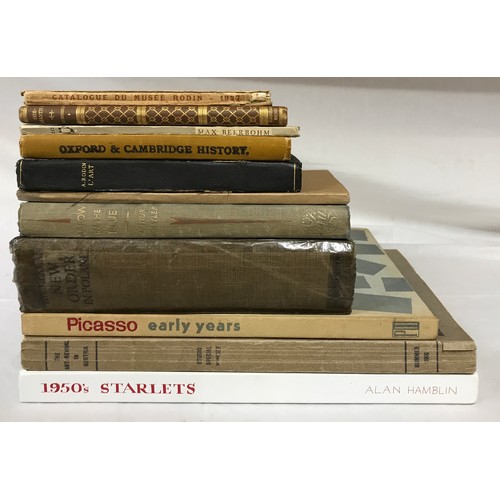 597 - A selection of 11 books to include : 'Catalogue du Musée Rodin' 1927, 'L'Art' Auguste Rodin 1919, 'P... 