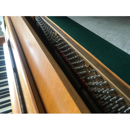 790 - A Steinway and Sons upright piano 146 w x 59 d x 114cm h and a piano stool and contents.