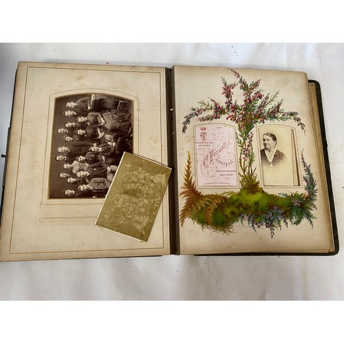 849 - Photograph albums; Saltley College X'mas 1887 presented to Thomas Withers by his fellow students as ... 