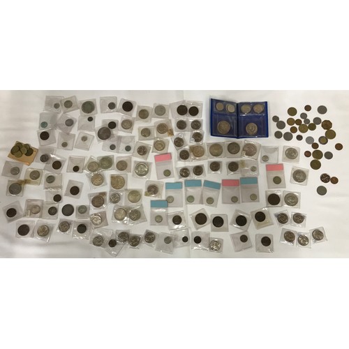 407 - A large collection of World coins to incl Italy, France, Germany, US, Canada, NZ, etc, to include a ... 