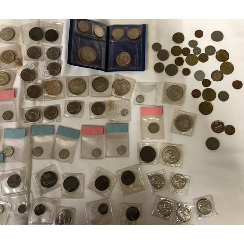 407 - A large collection of World coins to incl Italy, France, Germany, US, Canada, NZ, etc, to include a ... 