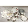 Selection of ceramics to include: Standard china 'Spring Time' cake plate 26cm d, milk jug, six x si... 