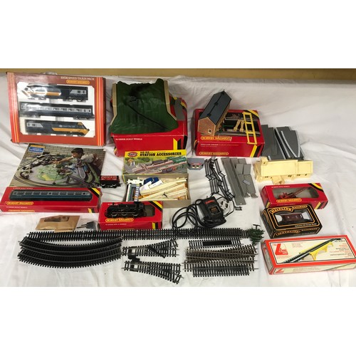 662 - Hornby 00 gauge train set, Inter City High Speed train pack, R921 Mark 2 coach, R058 BR Jinty Loco, ... 