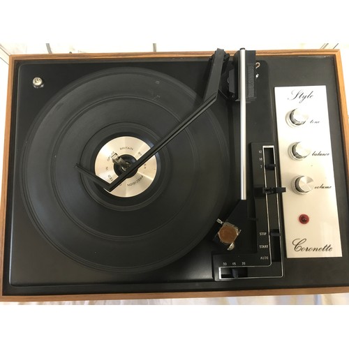 848 - A Coronette record player deck, Style model.