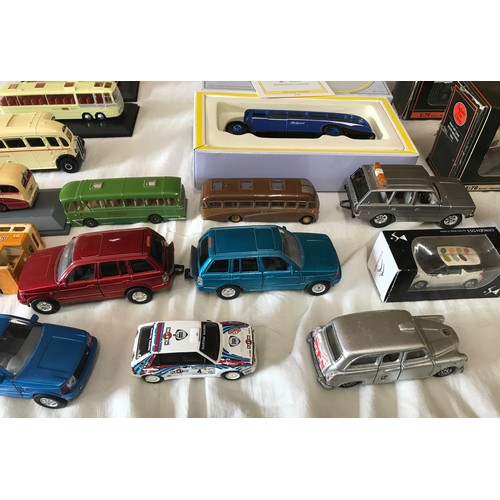 663 - Diecast model vehicles collection, Double Decker buses and coaches, boxed and unboxed, selection of ... 