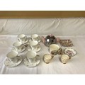 A small selection of ceramics to include 6 x cup and saucers by Windsor bone china, 2 x floral dishe... 