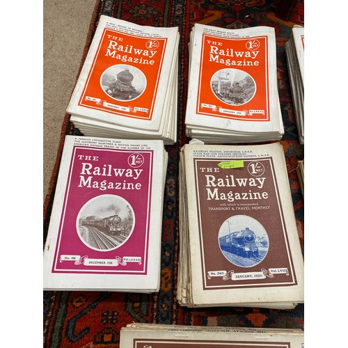 638 - A collection of 'The Railway Magazine' to include the years 1920, 1924, 1925, 1926, 1927, 1935, 1936... 