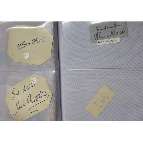 853 - Various autographs to include Ronald Howard, Margaret Lockwood, Richard Attenborough, Anna Neagle et... 