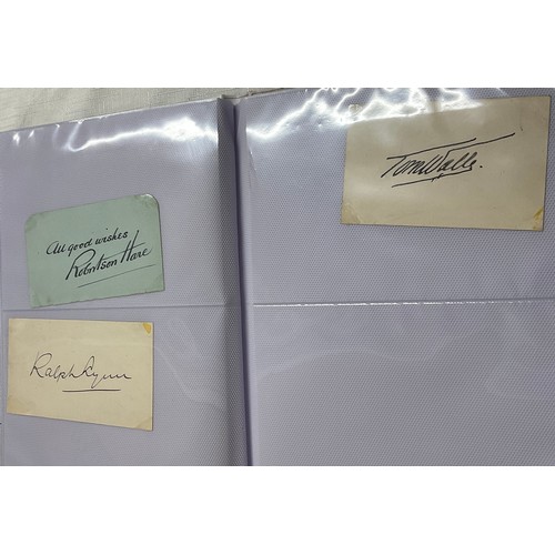 853 - Various autographs to include Ronald Howard, Margaret Lockwood, Richard Attenborough, Anna Neagle et... 