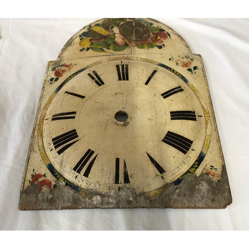 809 - Wooden painted clock face 43cms h x 30cms w. Kaiser Universe World Globe Clock 400 day under a dome.... 