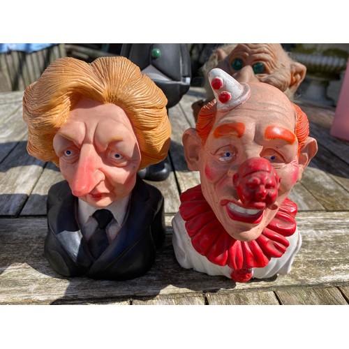 668 - Two Spitting Image Production Ltd squeaky toys, Margaret Thatcher and Neil Kinnock ; a pair of Spitt... 