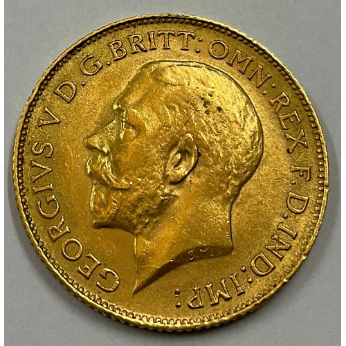 423 - A 1913 half sovereign.