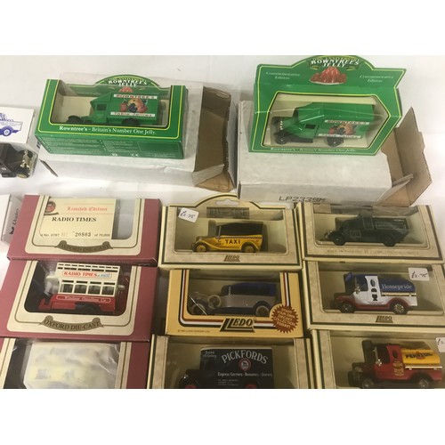 673 - Lledo boxed and lose diecast model vehicle collection and two Corgis.