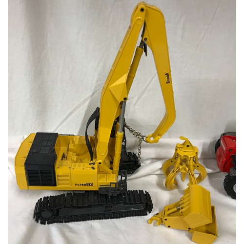 683 - Joal diecast model construction vehicles, Komatsu PC1100LC, Manitou MLT634-120 LSU, JCB 8016, Hyster... 