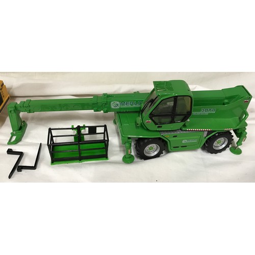 690 - Diecast model construction vehicles of various makes, Ertl Tracked Tractor, Siku Euclid R32 Dumper, ... 