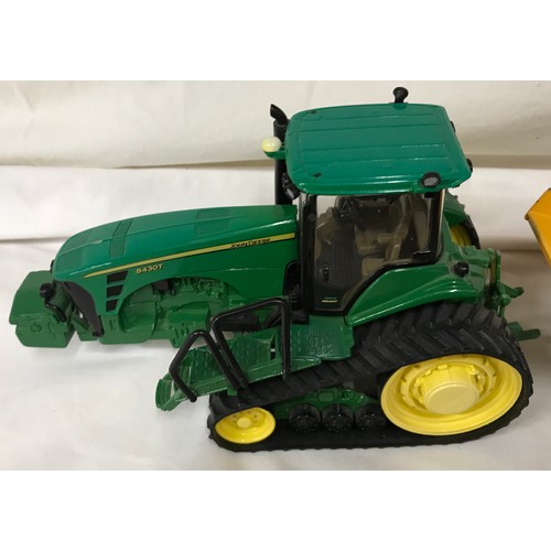 690 - Diecast model construction vehicles of various makes, Ertl Tracked Tractor, Siku Euclid R32 Dumper, ... 