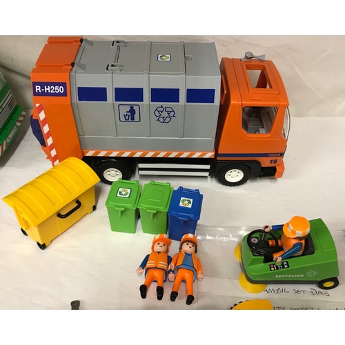 696 - Playmobil sets to include 3790 City Street Sweeper, 6113 City Action - City Sanitation Team, 6227 Ro... 