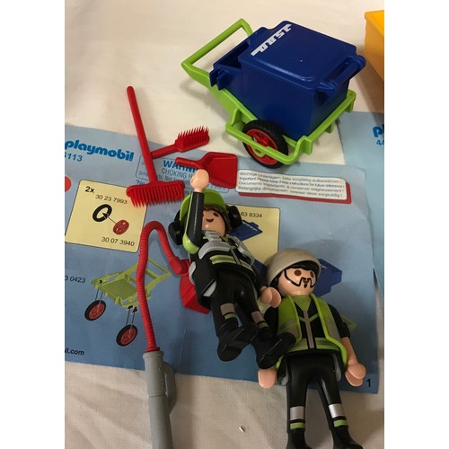 696 - Playmobil sets to include 3790 City Street Sweeper, 6113 City Action - City Sanitation Team, 6227 Ro... 