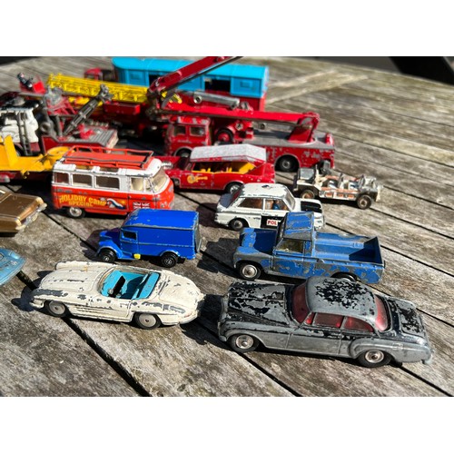 700 - A Corgi Monkeemobile, Corgi Aerial rescue tractor, Corgi Articulated Horse Box, Chipperfields Circus... 